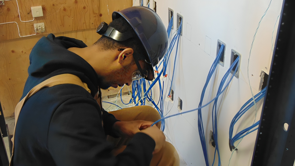 Technician in a server environment
